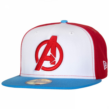 The Avengers Red White and Blue Colorway New Era 59Fifty Fitted Hat